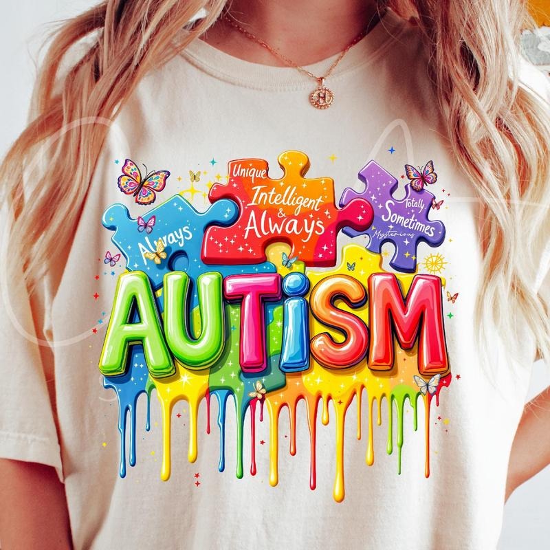 Autism Awareness T-Shirt, Inspirational Autism Awareness Support T-Shirt, Positive Autism T-Shirt, Gift For Mom