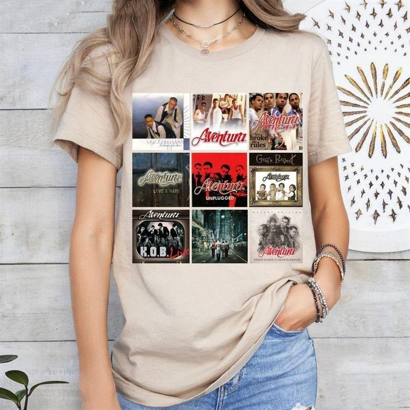 Aventura Albums Shirt, Aventura Cerrando Ciclos 2024, God's Project Album Shirt, Aventura Blusa, Aventura 2024, Unisex T-Shirt, Gifts For Family Friends, Short Sleeve Tee Shirt, Gifts For Birthday Fathers Day