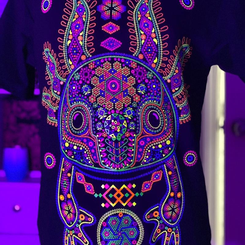 Axoloth T-shirt Cotton Black Floral Tshirt