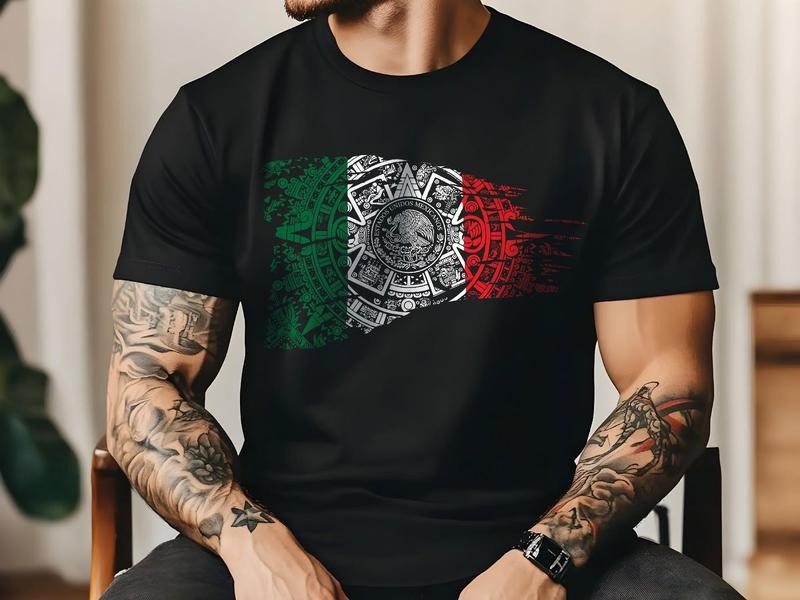 Aztec Empire Mexican Flag Mesoamerican Culture T-Shirt