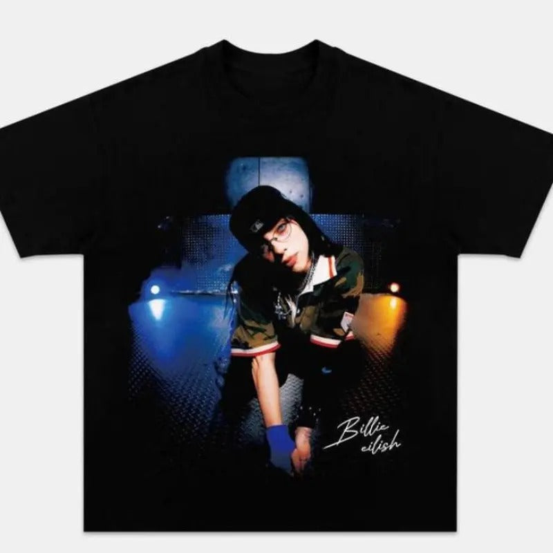 BILLIE LIS - RAPPER BIG FACE MATCH TEE - VINTAGE Y2K GRAPHIC TEE - Y2K SHIRT - RAPPER - FOR MEN - FOR WOMEN - TOPS