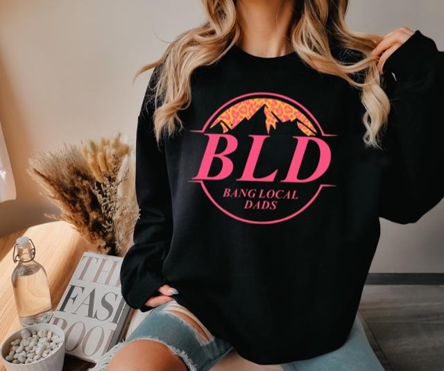 BLD womens Crew Neck Sweatshirt Casual Comfortable