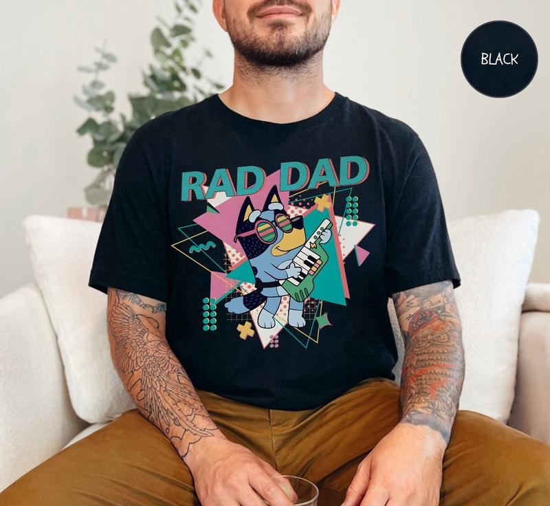 Bandit RAD Dad Shirt Cool Dad Club T-shirt, FATHER's Day Bingo Family Shirt, Bandit Dad Birthday Gift