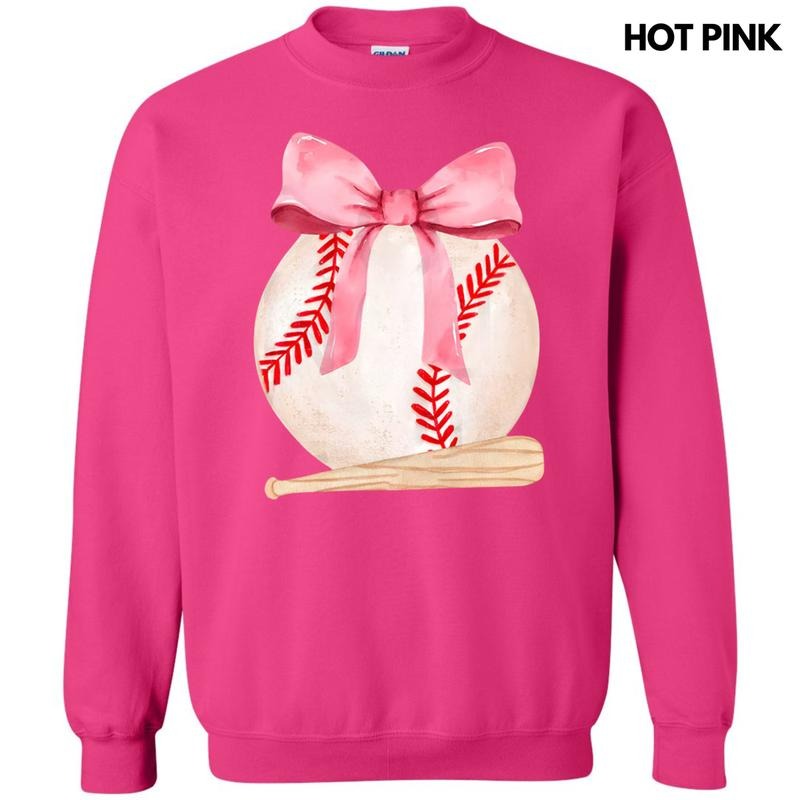 Baseball & Bat Coquette Sweatshirt