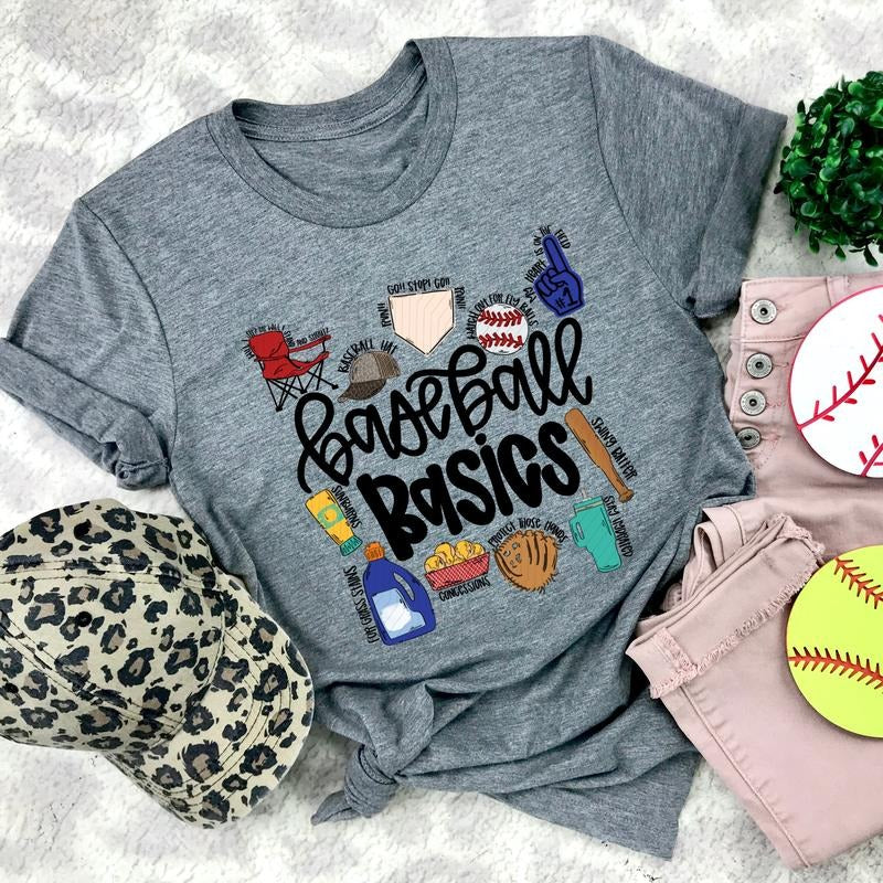 Baseball Basics DTF Transfers - THIS IS NOT A SHIRT