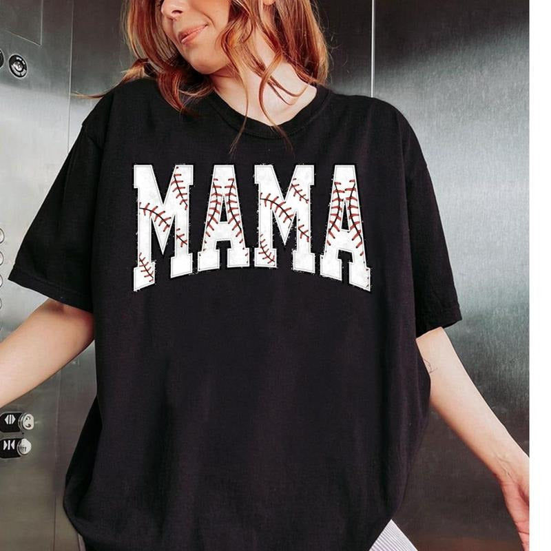Baseball Mama Shirt, Mothers day Gift For Baseball Mom, Gift For Baseball Lover Mom Shirt, Mothers Day Shirt,Baseball Season Cotton Fit Cotton Fit