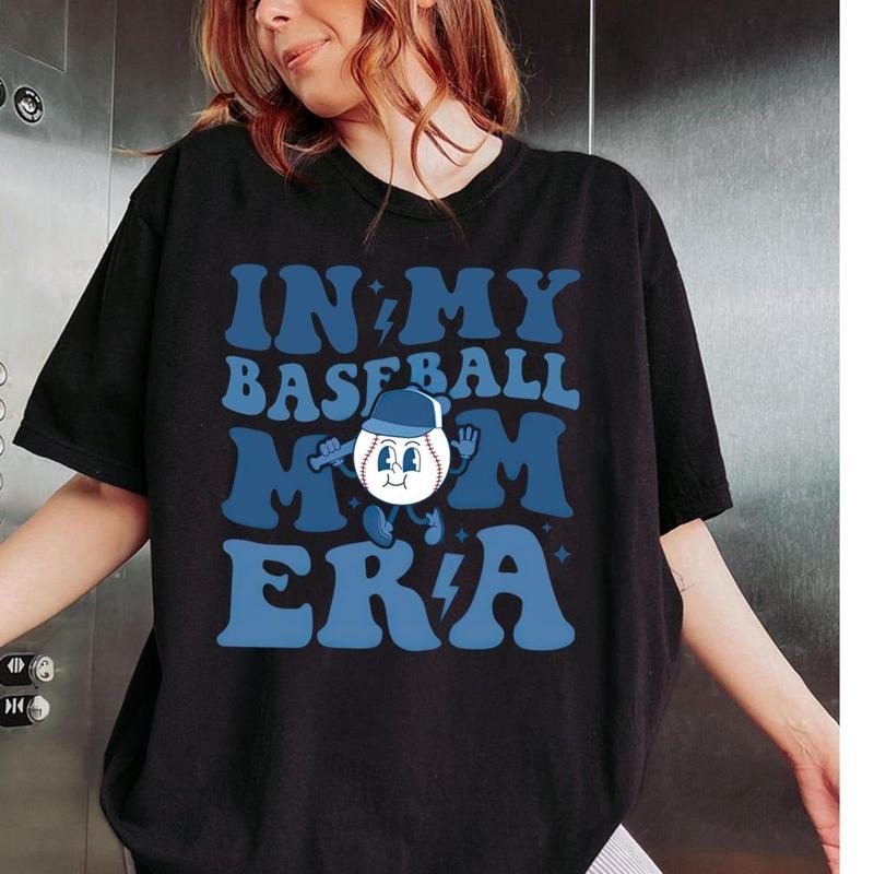Baseball Mom Shirt, In My Baseball Mom Era Shirt, Sports Mom Shirt, Game Day, Baseball Name and Number Shirt, Baseball Tee, Mom Shirt1