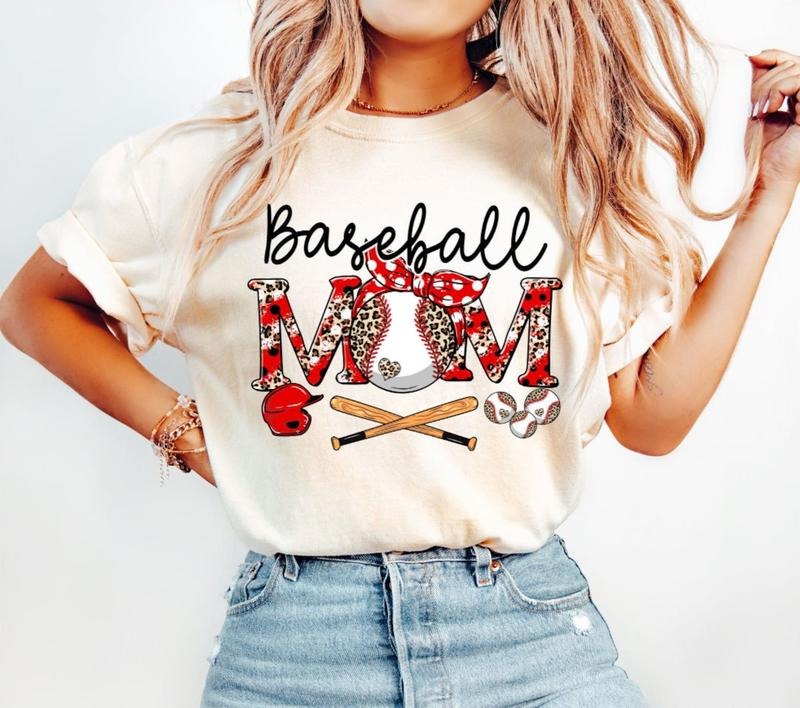 Baseball Mom T-Shirt, Baseball Mama T-Shirt, Baseball Mom Shirt, Game Day Vibes T-Shirt, Sports Mama Shirt, Mother's Day Gifts