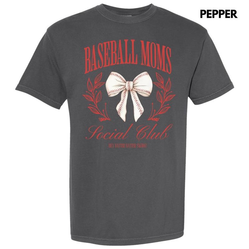 Baseball Moms Social Club Comfort Colors T-Shirt 'NLB'