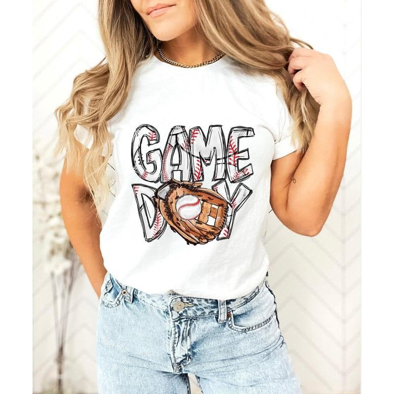 Baseball Shirt, Baseball Game Day Shirt for Women, Baseball Game Day TShirt, Baseball Mom Shirt, Game Day Baseball, Game Day Tee for Women