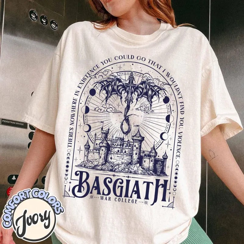 Basgiath War College Shirt, Nowhere in Existence Violence, Dragon Riders Shirt, Riders Quadrant, Fourth Wing Shirt,Women Gift