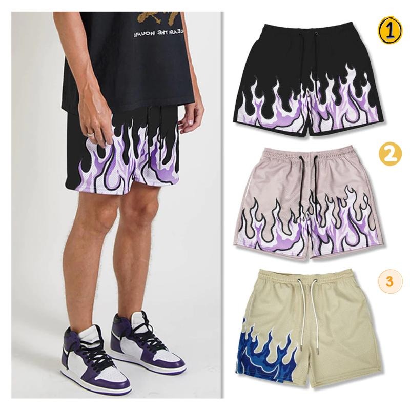 Basketball Shorts Hip Hop Style Loose Fit Printed Bottoms For Men Size S-5XL