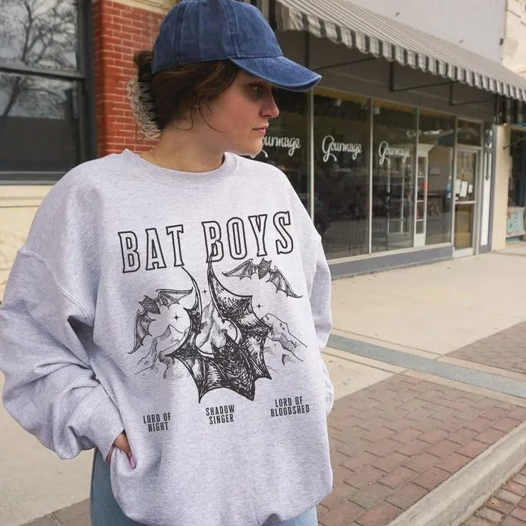 Bat Boys Sweatshirt Acotar Sweatshirt Acotar Merch Velaris Sweatshirt Cassian Acotar Azriel Acotar SJM Merch Bookish Merch Acotar Gifts