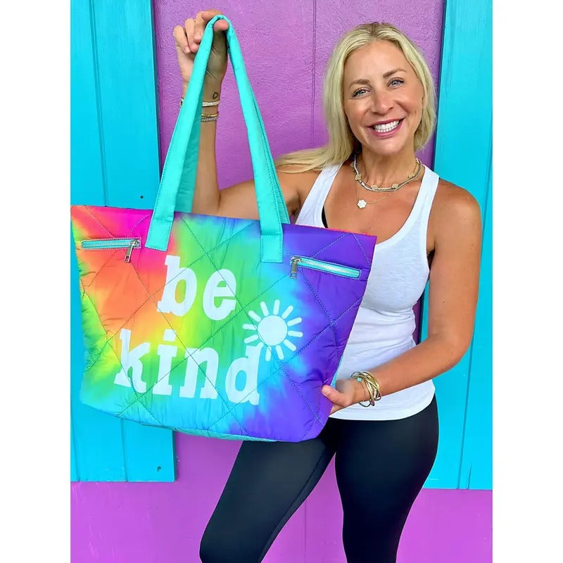 Be Kind Puffy Tote Bag