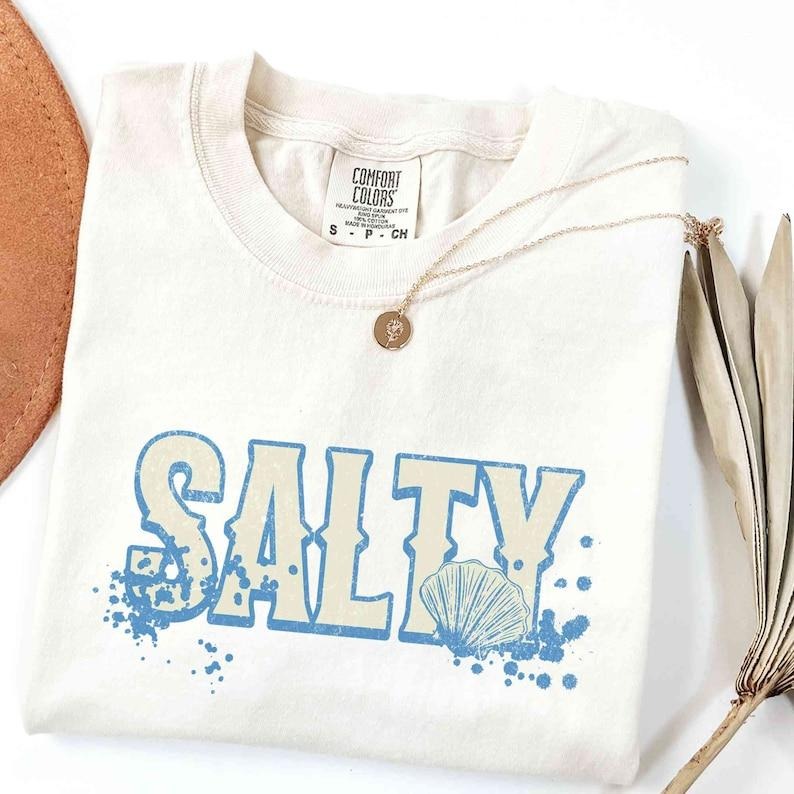 Beach Bum Shirt, Trendy Beach Shirts for Women, Womens Oversized Beach Shirt, Beach Vacation Gift, Salty, Salty Shirt, Cute Vacay Shirt