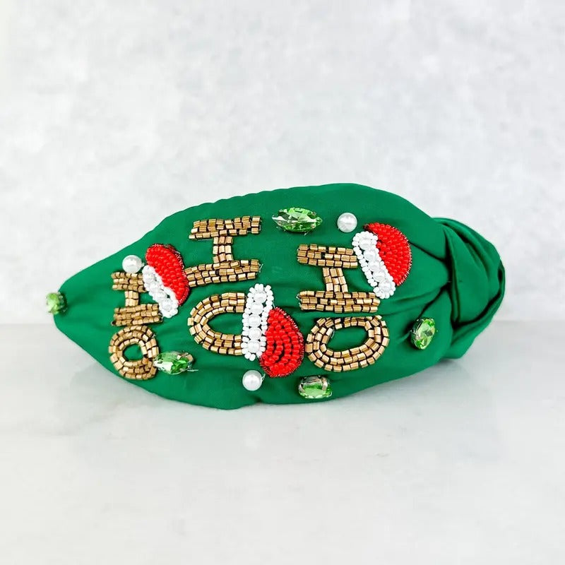 Beaded Christmas Time Headband *Final Sale*