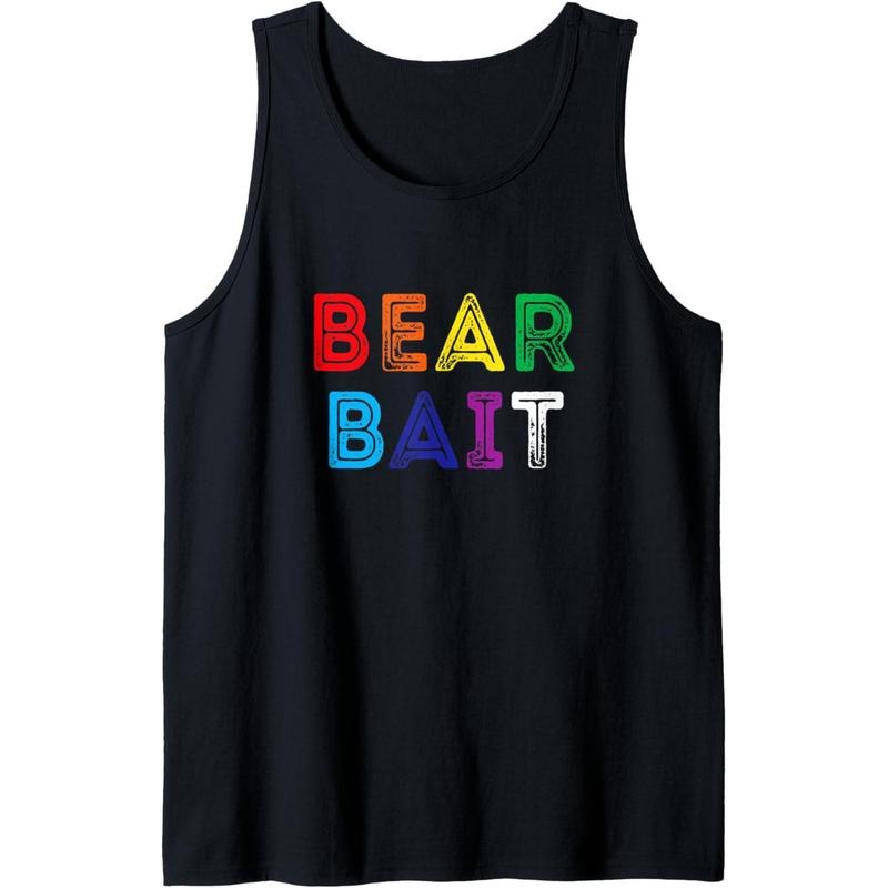 Bear Bait - Funny gay pride rainbow Tank Top