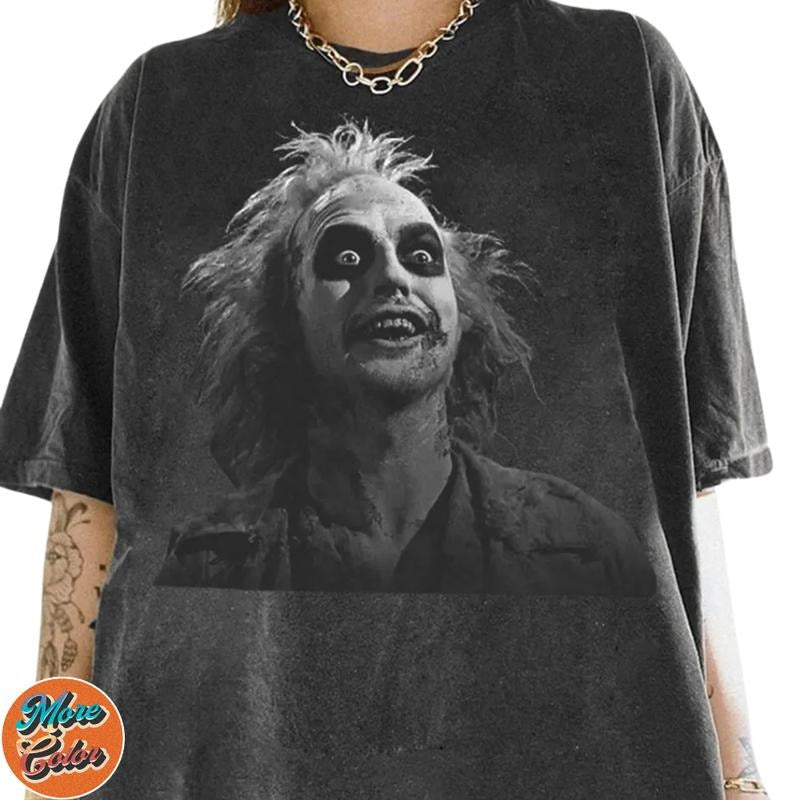 Beetlejuice Movie Vintage Shirts, Cotton Unisex T-Shirt, Crew Neck, Size S- 3XL, Menswear Top, Womenswear Top Underwear Streetwear