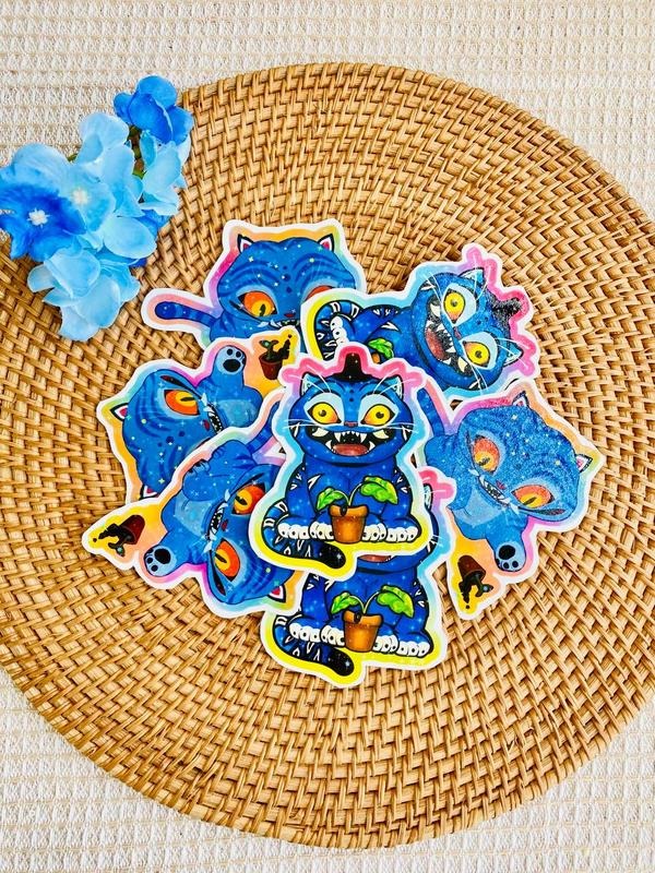 Best Friend Cat Demon Sticker, Cute Kpop Inspired Vinyl Sticker, Fun Gift for Fans