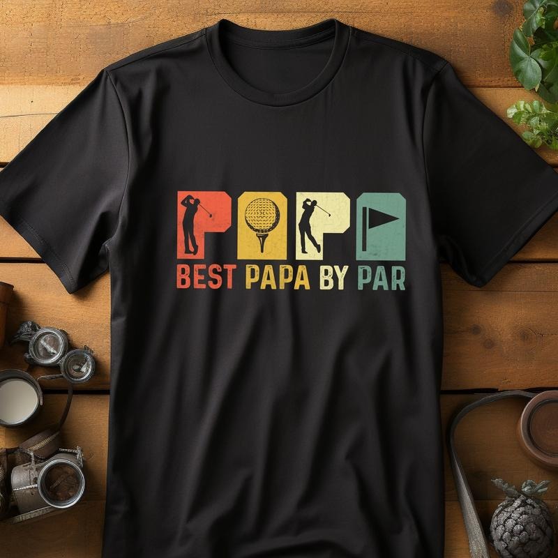 Best Papa By Par Gift, Best Papa By Par Shirt, Grandfather Golf Gift Shirt, Grandpa Golf Gift Tee, Father's Day Shirt, Golf Papa T Shirt
