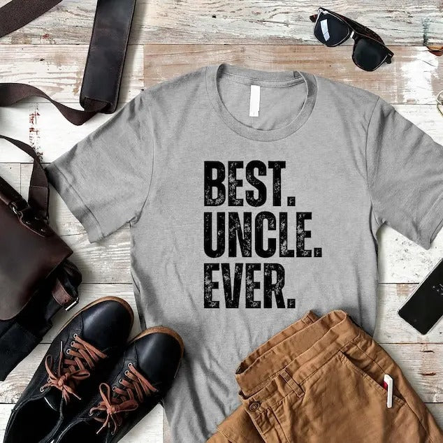 Best Uncle Ever Shirt, Cool Uncle Gift, Christmas Gift for Uncle From Niece Nephew, Father's Day Shirt, Gift for Husband, Uncle Birthday