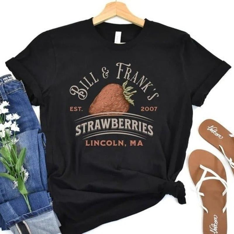 Bill and Frank Strawberry Shirt, TLOU Shirt, Strawberries Shirt, The Last Of Us
