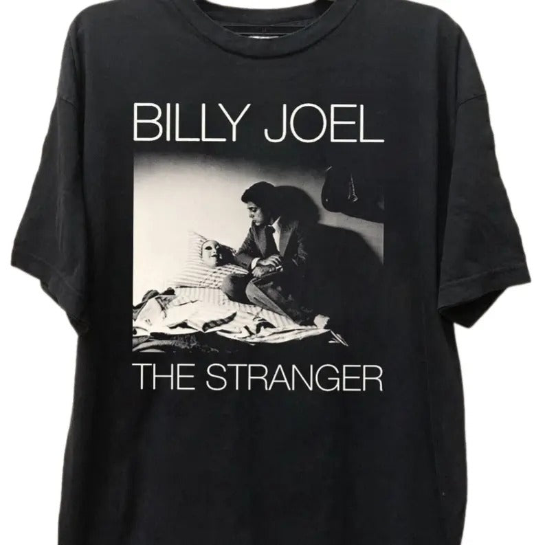 Billy Joel Music Tour Shirt, Vintage Billy Joel World Tour 2024 T-Shirt Collar Cotton Top Unisex