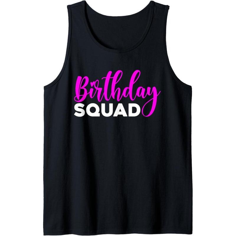 Birthday Squad Birthday Party Tank Top MADE IN USA