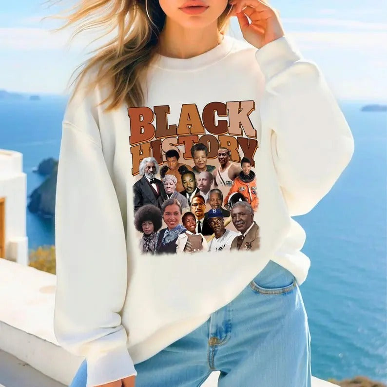 Black History Month Characters Bootleg Style T-shirt,sweatshirt,hoodie, Black History sweatshirt, Black History Month hoodie, African American Png, Juneteenth Png