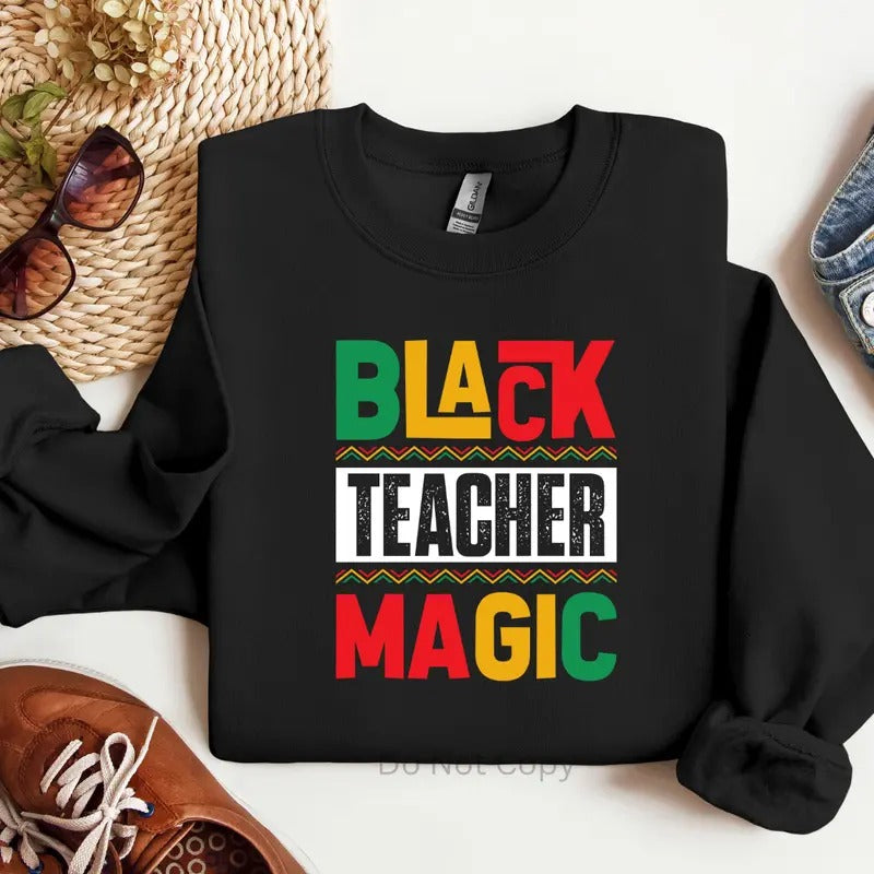 Black Teacher Magic Multi DTF Transfer