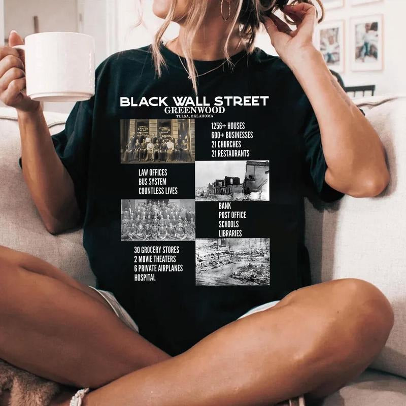 Black Wall Street Shirt, Black History Month Tee, Black People, African American