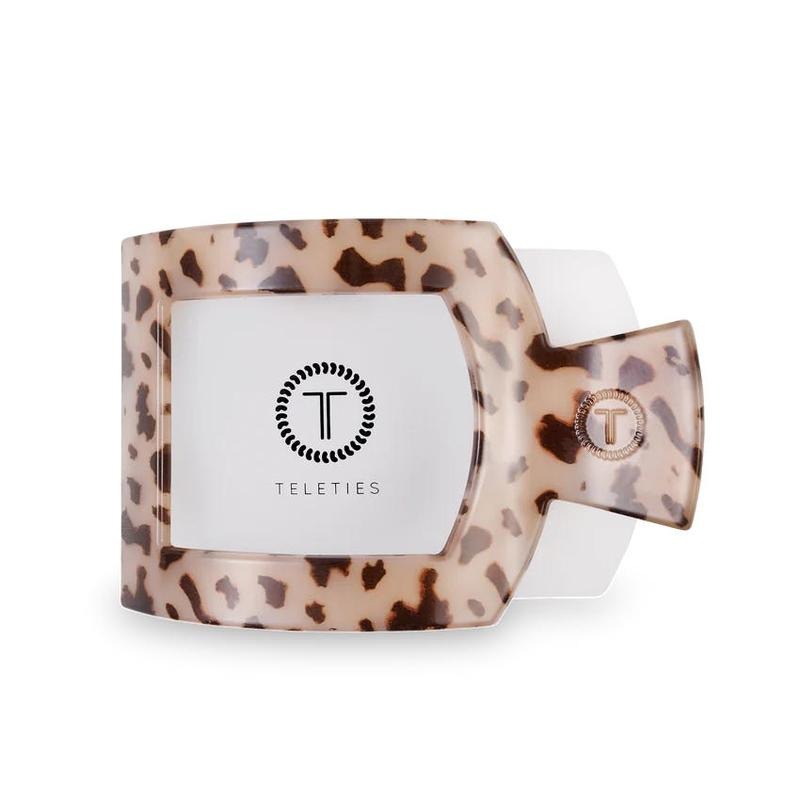 Blonde Tortoise Flat Square Clip