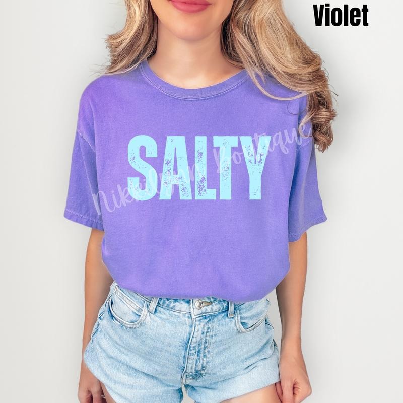 Blue Salty Comfort Colors T-Shirt 'NLB'