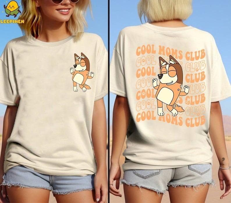 Bluey Cool Mom Club Shirt | Bluey Cool Mom Shirt | Chilli Heeler Shirt | Bluey Mama Tshirt | Bluey Family Shirt | Bluey Mum Shirt