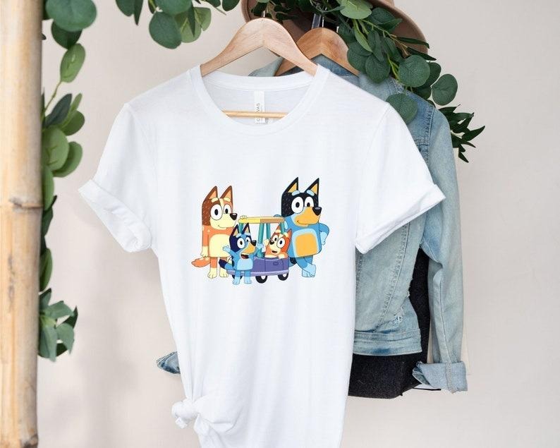 Bluey Family Shirt, Bluey Eras Tour Shirt, Bandit Heeler T-shirt, Midnights Bluey Shirt, isney Trip Tee, Bluey Birthday tshirt