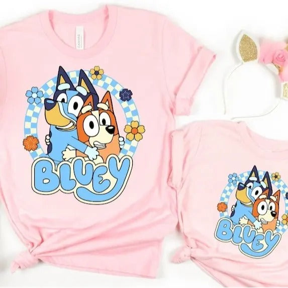 Bluey Family Shirt, Bluey Mom Shirt, Bluey Dad Shirt, Bluey Birthday Party Shirt, Bluey Era Shirt, Bluey Cartoon Shirt