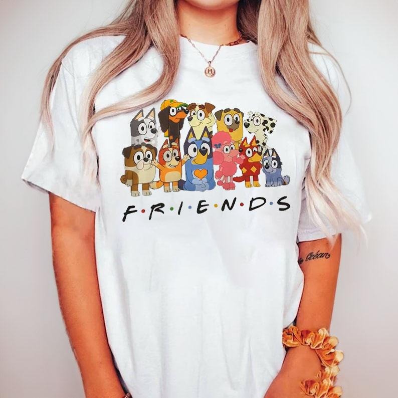 Bluey Friends Shirt, Bluey Shirt, Vacation Shirt, Bluey Characters Shirt, Bandit Shirt, Bingo Shirt, Dog Shirt