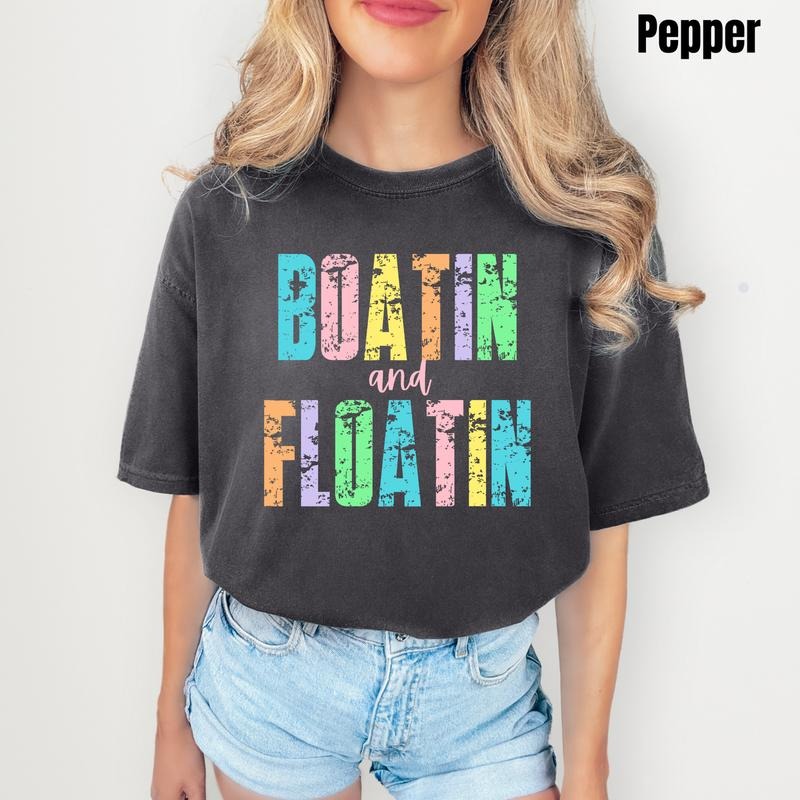 Boatin & Floatin Comfort Colors T-Shirt 'NLB'