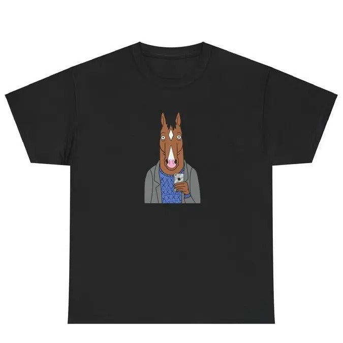 Bojack Horseman Shirt, Cotton Casual Street Style Crew Neck Short Sleeve T-Shirt Tops Trendy For Women For Men, Perfect Gift, Graphic Top