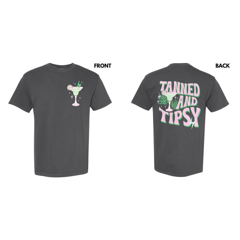 Bold Tanned And Tipsy Comfort Colors T-Shirt