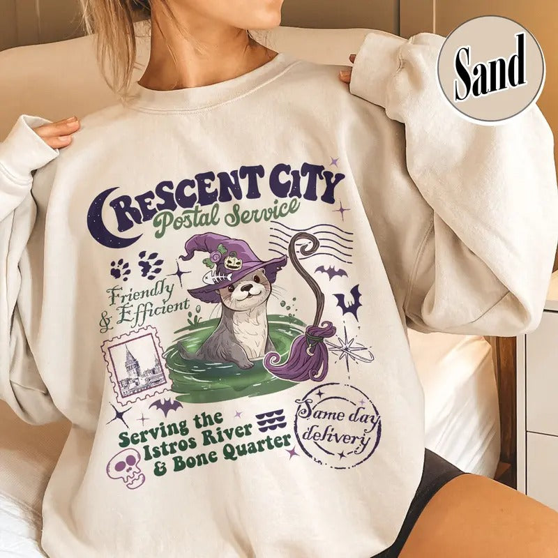 Bookish Comfort Color Shirt, Crescent City Postal Service Shirt, Read More Books Halloween Shirt, SJM Merch Shirt, Sweatshirt, Hoodie