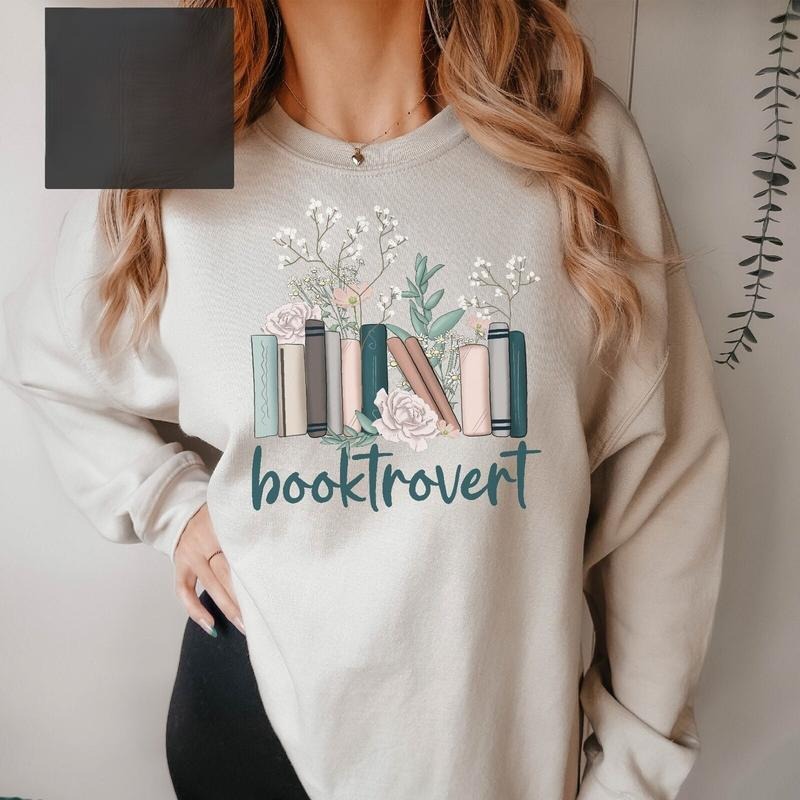 Booktrovert Shirt, Book tee, Book Lover Gift, Bookish Sweatshirt, Book Hoodie, Gift for Her, Gift for Him