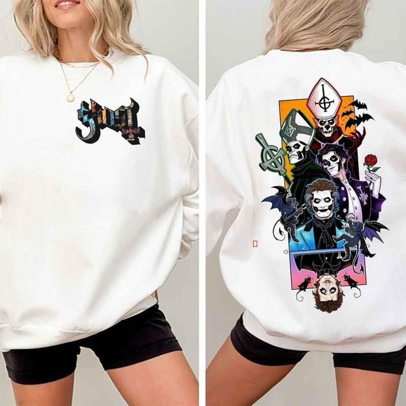 Both Sides Ghost Rock Band Sweatshirt, Metal Rock Fan TShirt Hoodie