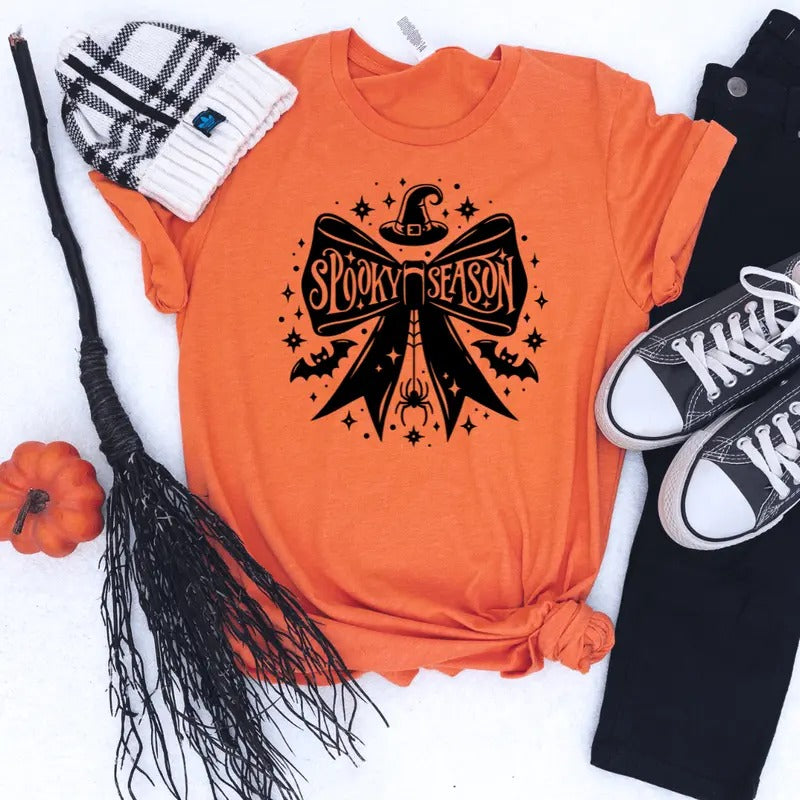 Bow Spooky Season Graphic Tee