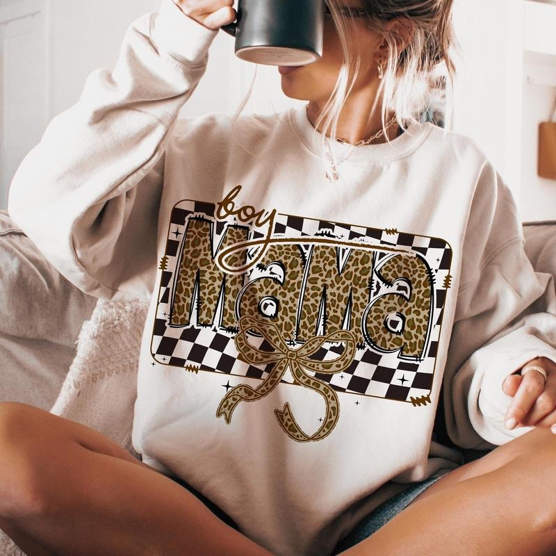 Boy Mama Coquette Bow Shirt, Mama Checkered Shirt, Boy Mama Shirt, Leopard Mama Shirt, Mama Shirt, Mama Bow Shirt, Mothers Day Gift Shirt,Popular Now Shirt