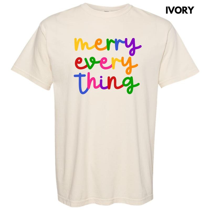 Bright Merry Everything Comfort Colors T-Shirt 'NLB'