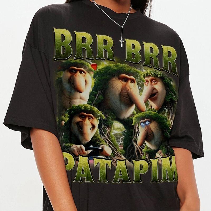 Brr Brr Patapim Italian Brainrot Homage Shirt, Italian Brainrot Shirt, Brainrot Vintage Bootleg shirt