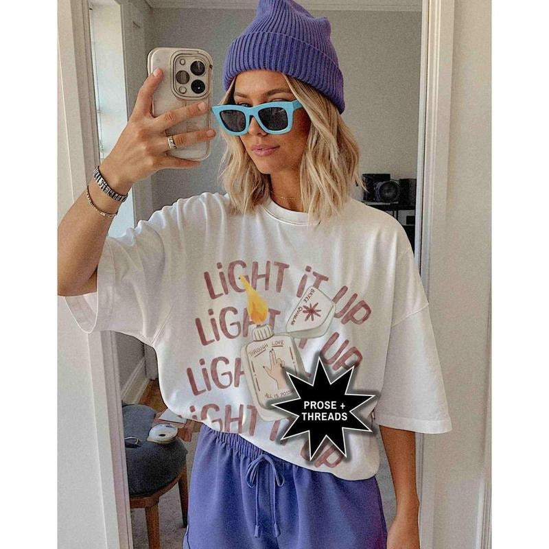 Bryce Quinlan Light It Up Crescent City Starborn T-shirt, Sarah J Maas Gifts SJM Merch Lunathion Booktok Merch Bookstagram Shirt