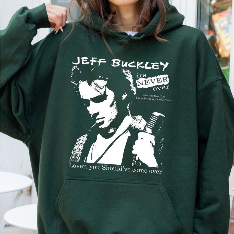 Buckleyheads Fan Inspired Hoodie, Alternative Rock, 90s Rock Fan Top, Unisex Sweater Pullover Tee