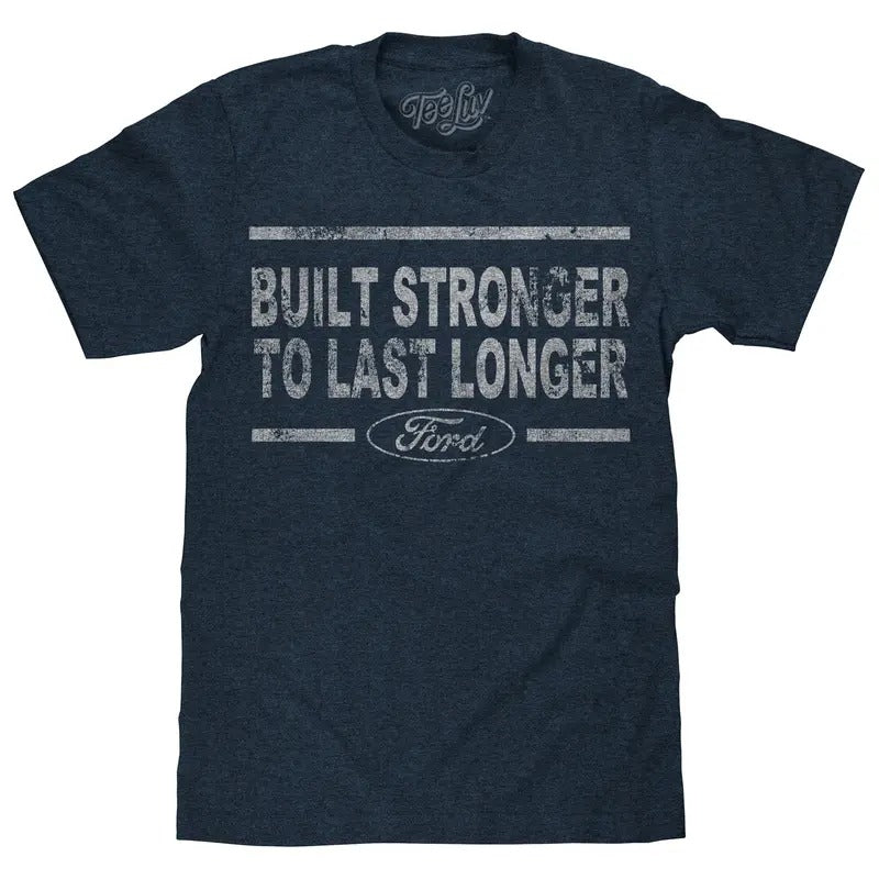 Built Stronger Ford Logo T-Shirt - Navy